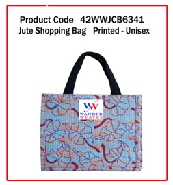 Jute Shopping Bag ( Printed - Unisex)
