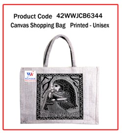 Canvas Shopping Bag ( Printed - Unisex)