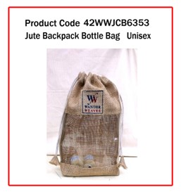 Jute Backpack Bottle Bag ( Unisex )