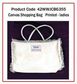 Canvas Shopping Bag ( Printed - ladies)
