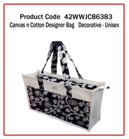 Canvas n Cotton Designer Bag ( Decorative - Unisex )