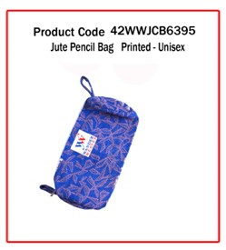 Jute Pencil Bag ( Printed - Unisex )