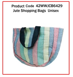 Jute Shopping Bag - Printed ( Unisex )